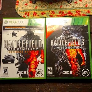 Xbox 360 2 pack Battlefield 2 and 3